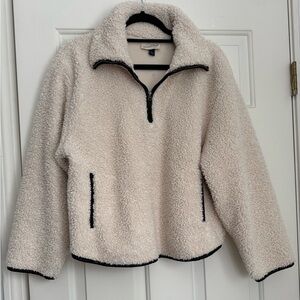 Fleece lined sherpa quarter zip